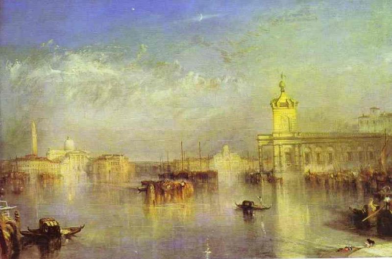 J.M.W. Turner The Dogana, San Giorgio, Citella, From the Steps of the Europa. Spain oil painting art